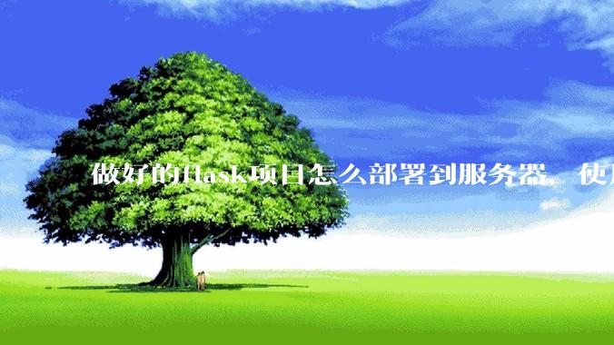 做好的flask项目怎么部署到服务器，使用公网ip可访问？